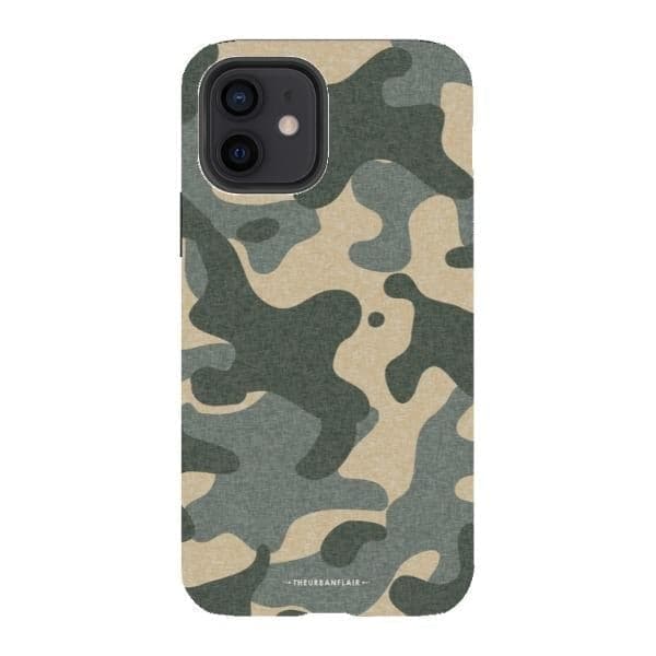 Textured Camo Print Tough Phone Case