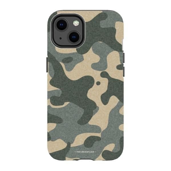 Textured Camo Print Tough Phone Case