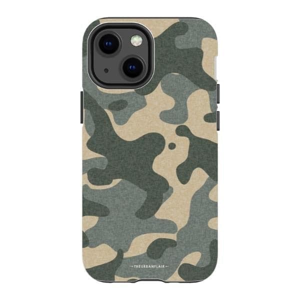 Textured Camo Print Tough Phone Case