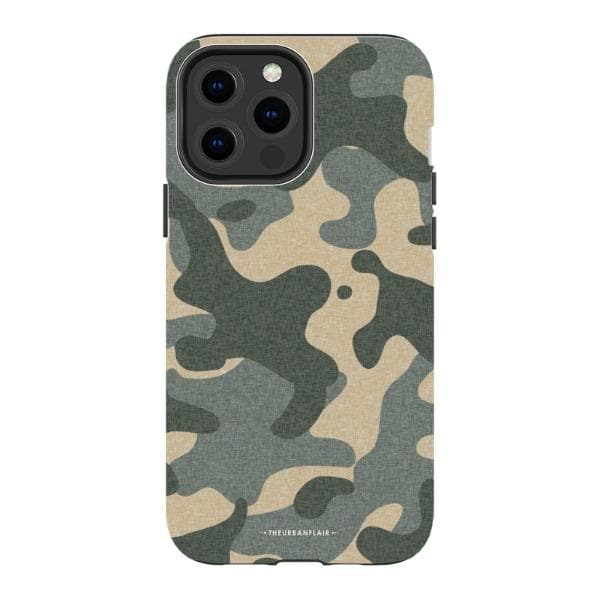 Textured Camo Print Tough Phone Case