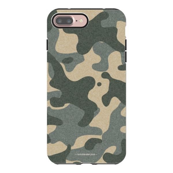 Textured Camo Print Tough Phone Case