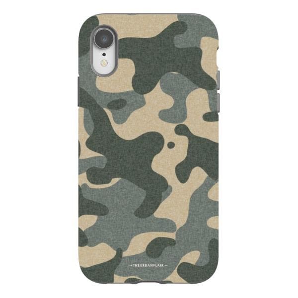 Textured Camo Print Tough Phone Case