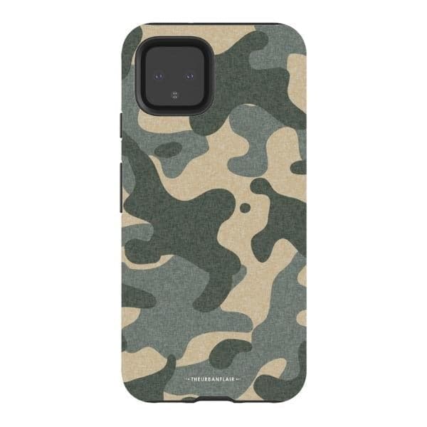 Textured Camo Print Tough Phone Case