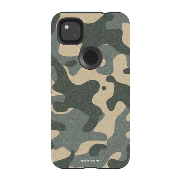 Textured Camo Print Tough Phone Case