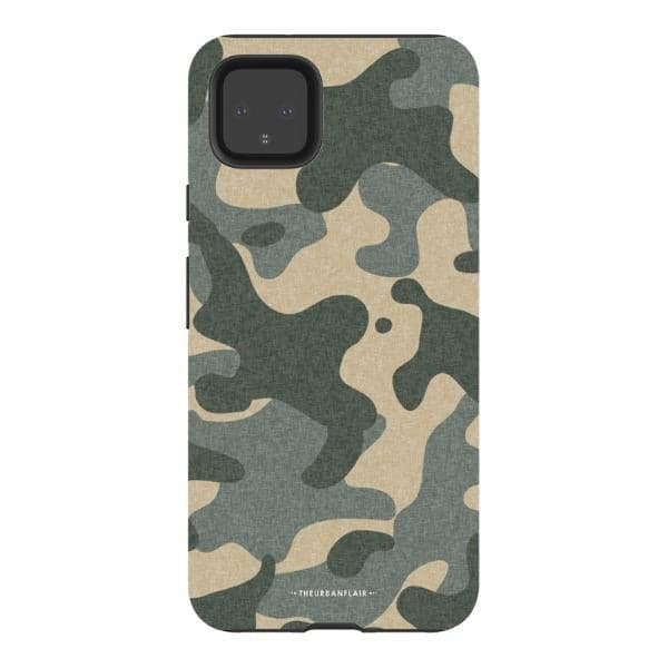 Textured Camo Print Tough Phone Case