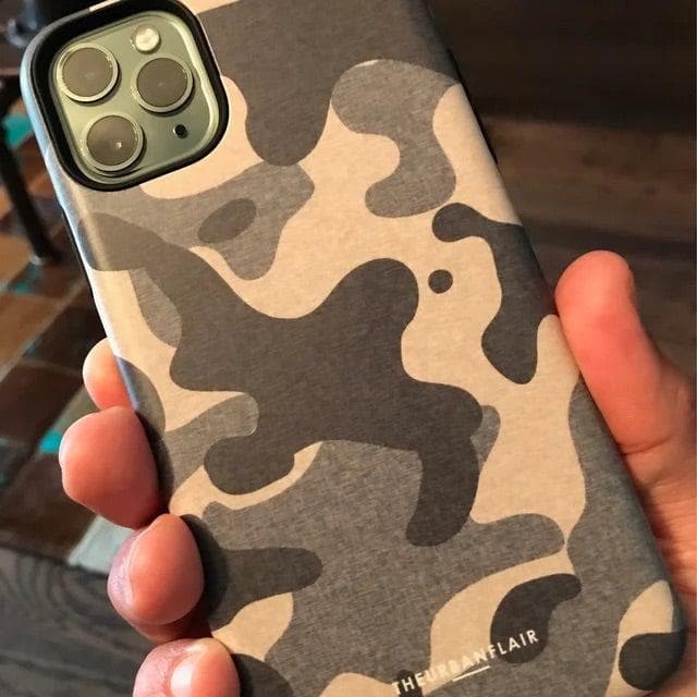 Textured Camo Print Tough Phone Case