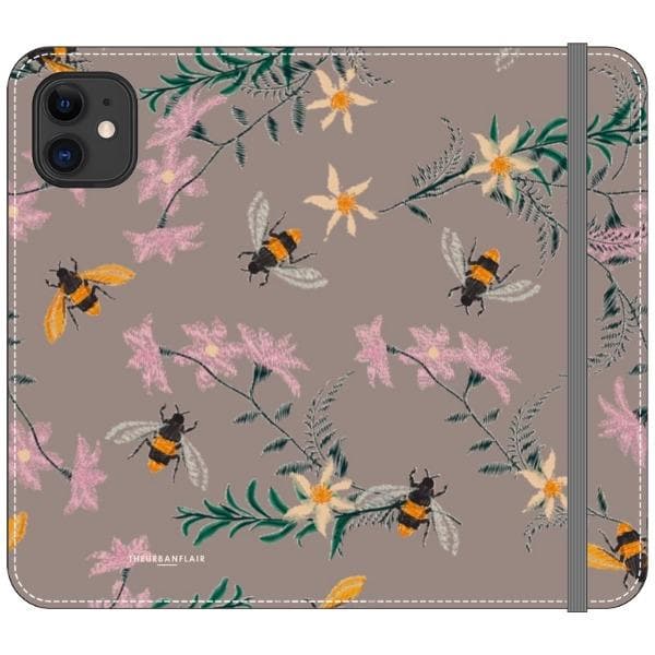 Vintage Bees Wallet Phone Case