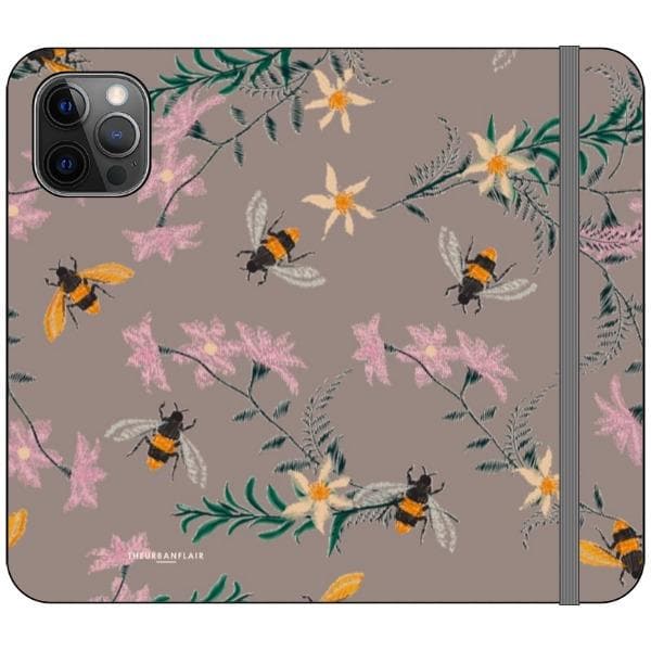 Vintage Bees Wallet Phone Case