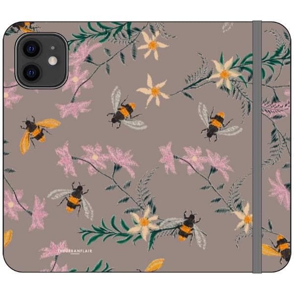 Vintage Bees Wallet Phone Case