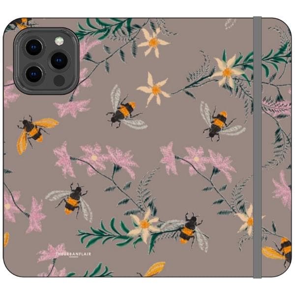 Vintage Bees Wallet Phone Case