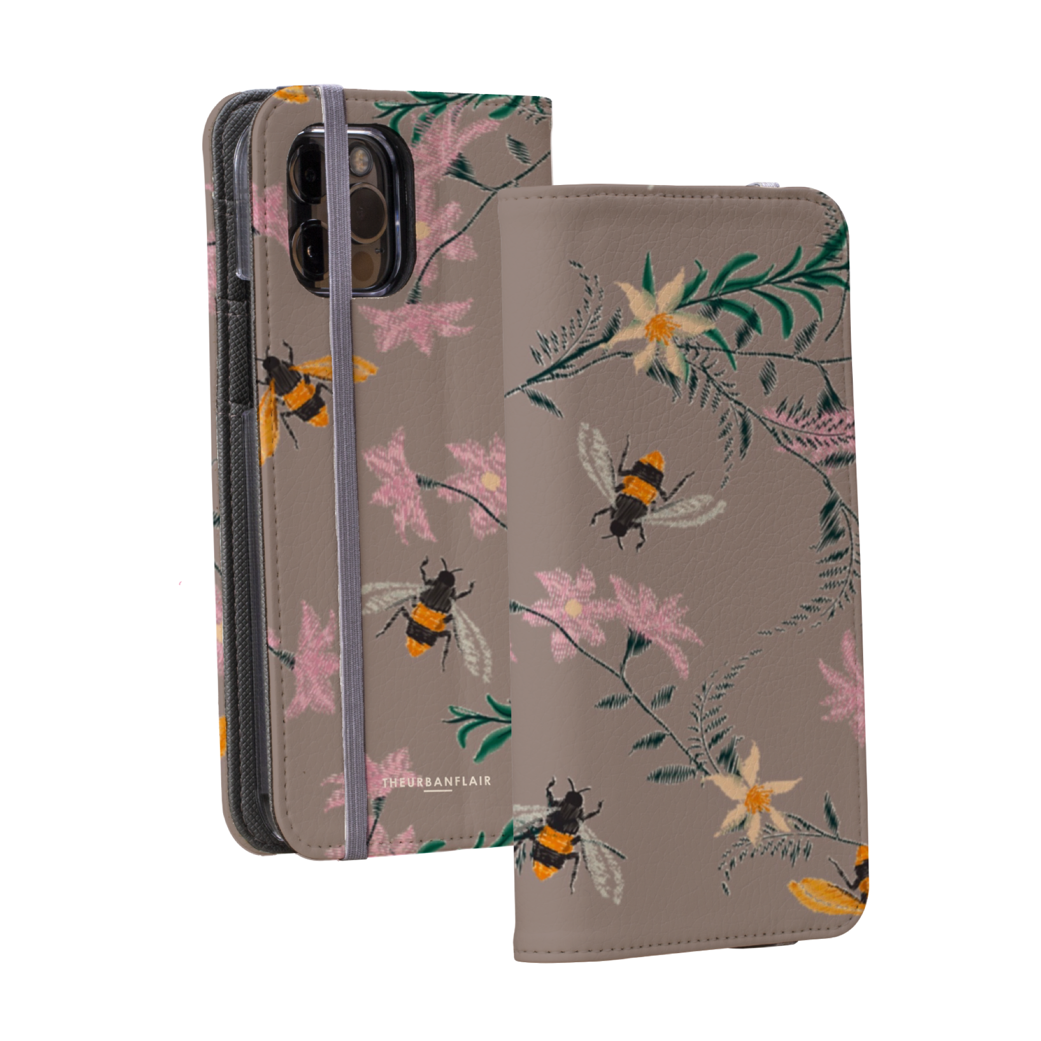 Vintage Bees Wallet Phone Case