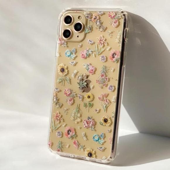 Vintage Botanical Clear Phone Case