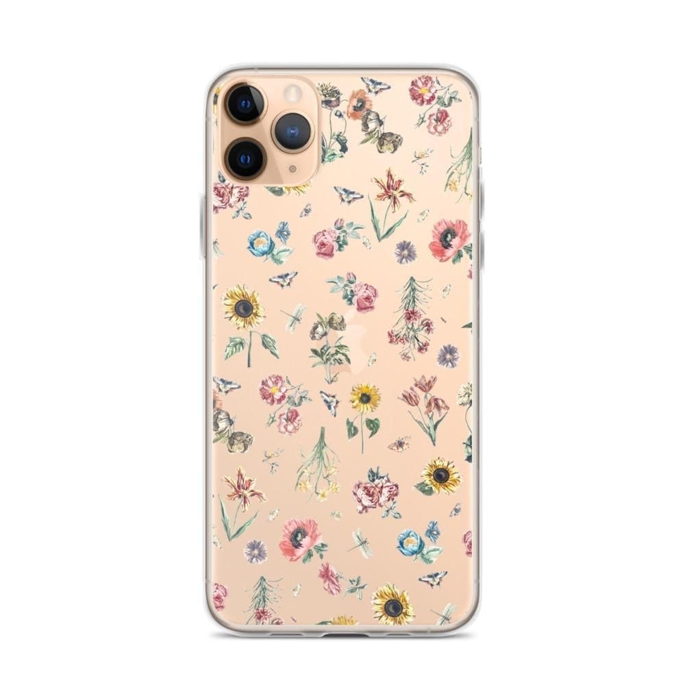 Vintage Botanical Clear Phone Case