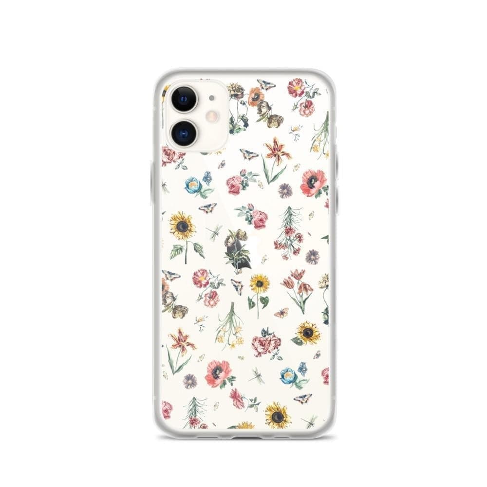 Vintage Botanical Clear Phone Case