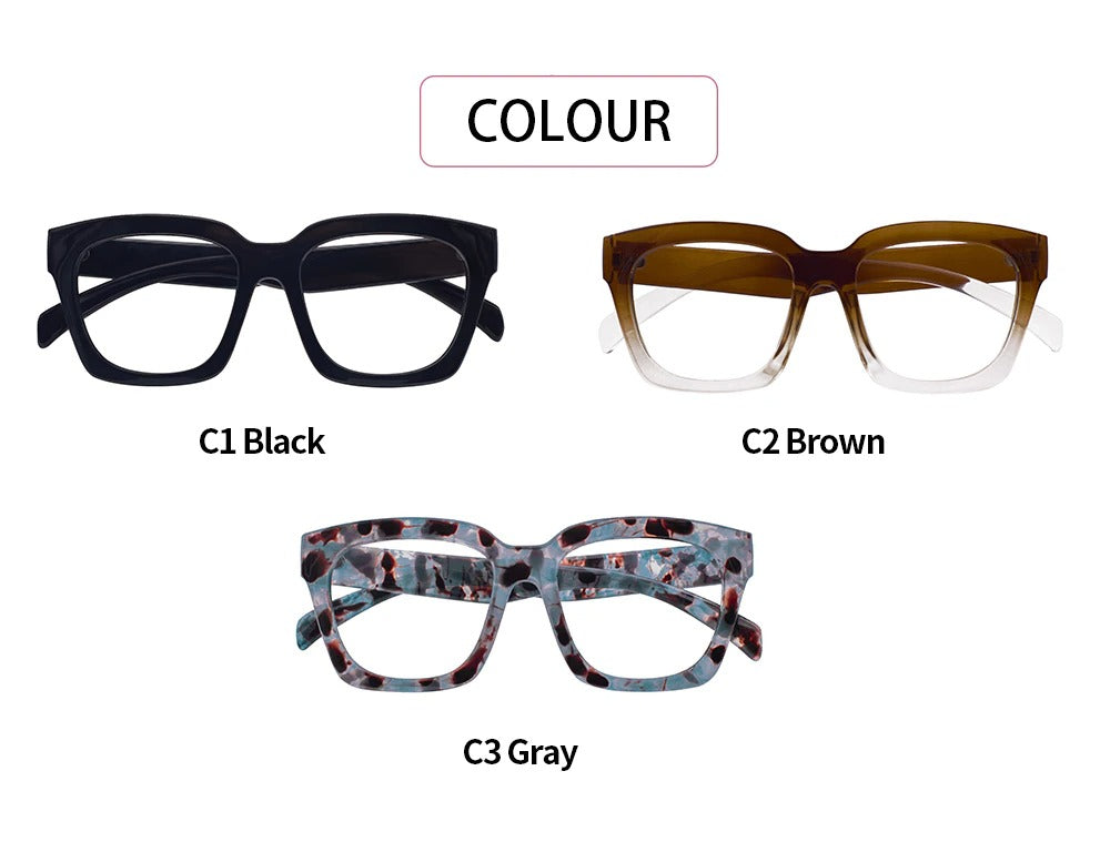 Black Fullrim Square Eyeglasses