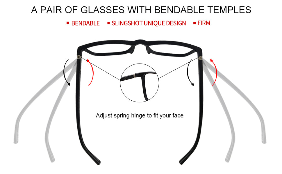OCCI CHIARI Reading Glasses Men's Large Reader Durable Spring Hinge detail 3