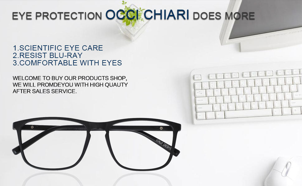 OCCI CHIARI Men’s Blue Light Blocking Reading Glasses Detail-2