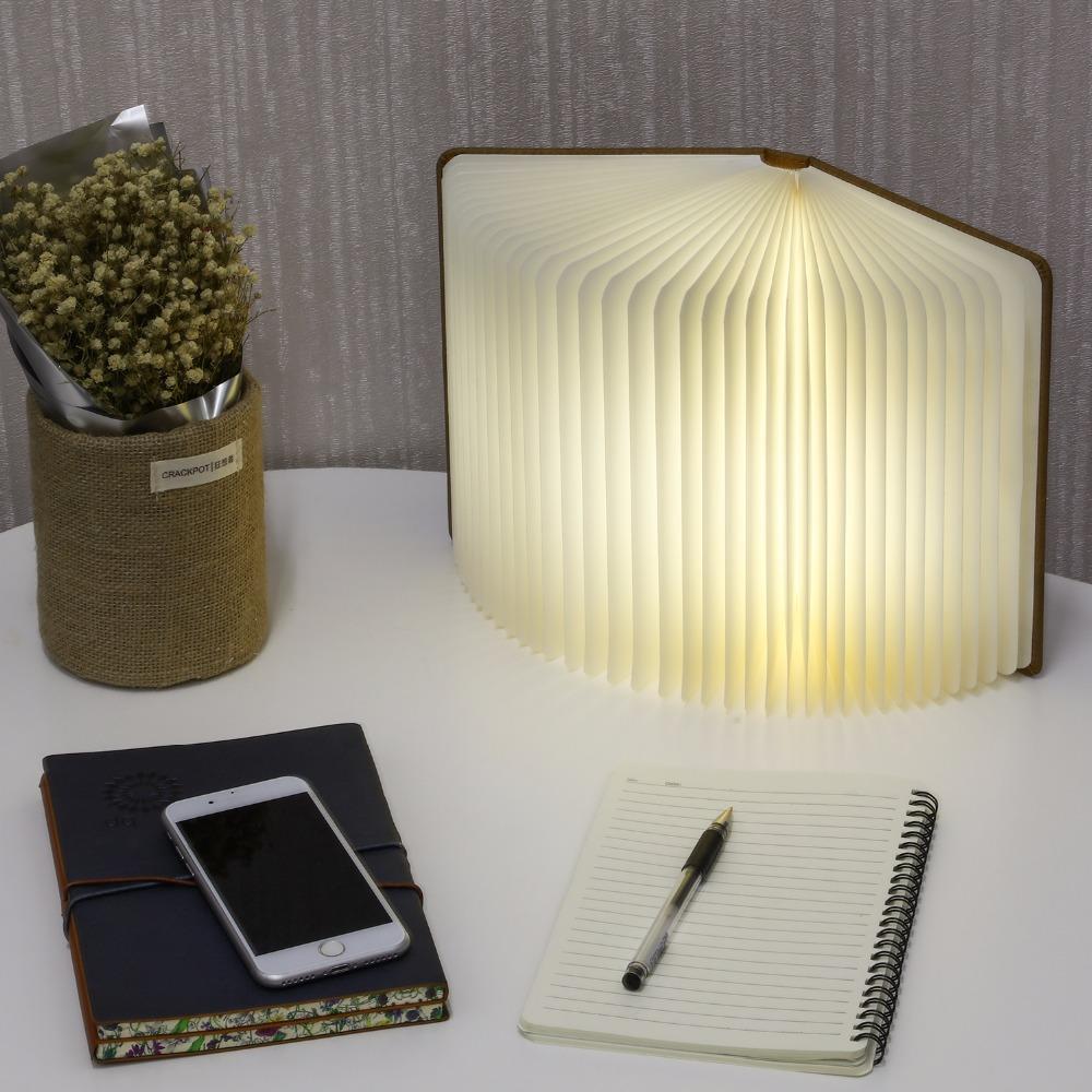 Foldable Accordion Book Lamp