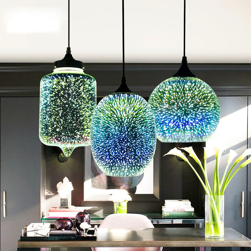 3D Colorful Firework Chandelier