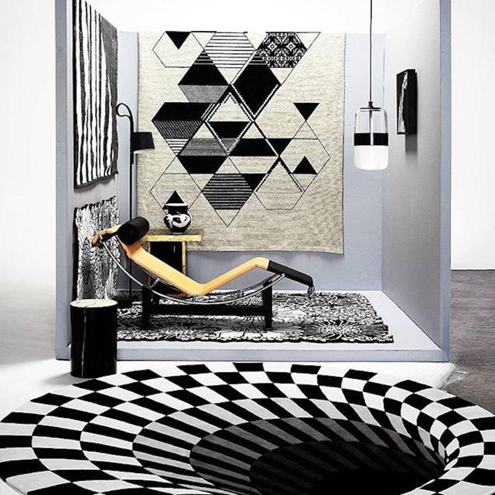 3D Optical Illusion Vortex Rug Carpet