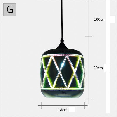 3D Colorful Firework Chandelier