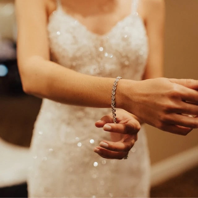 Crystal Gold Bridal Bracelet