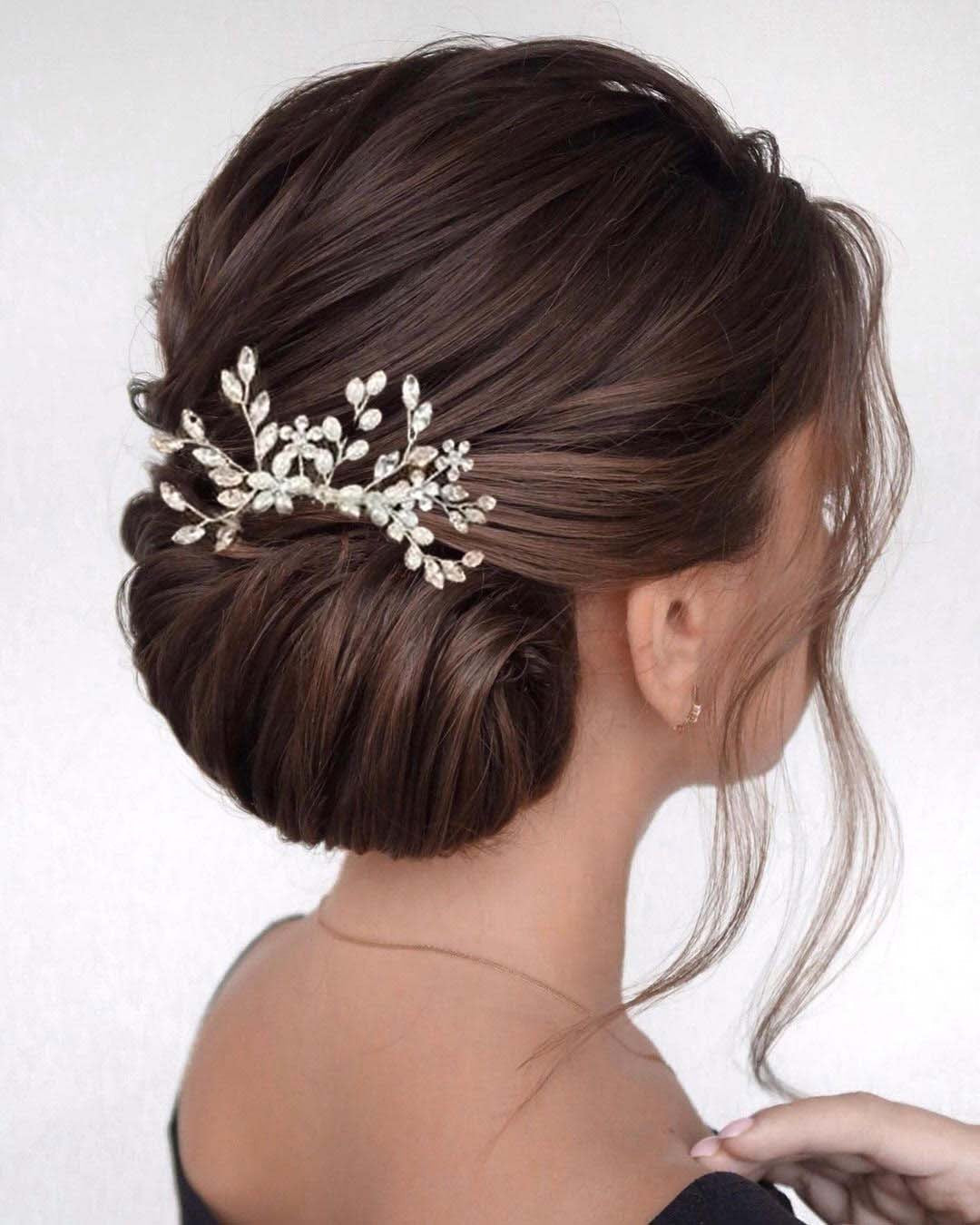 Pearl Bridal Hair piece-Autumn