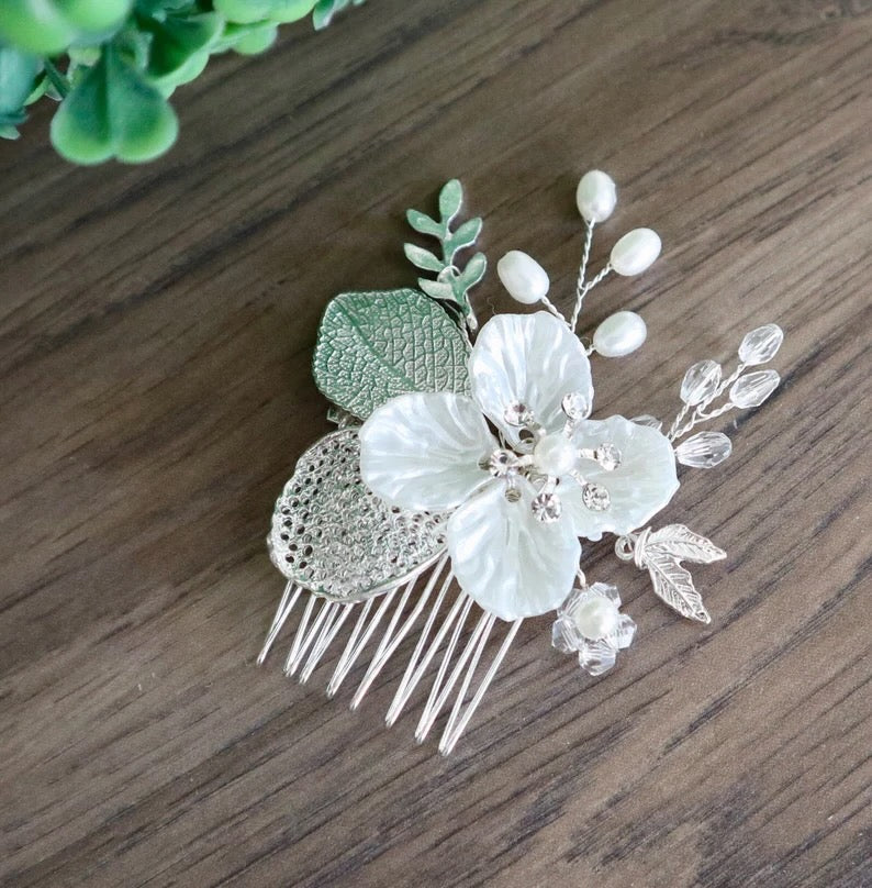 Bridal Hair Comb - Dominique