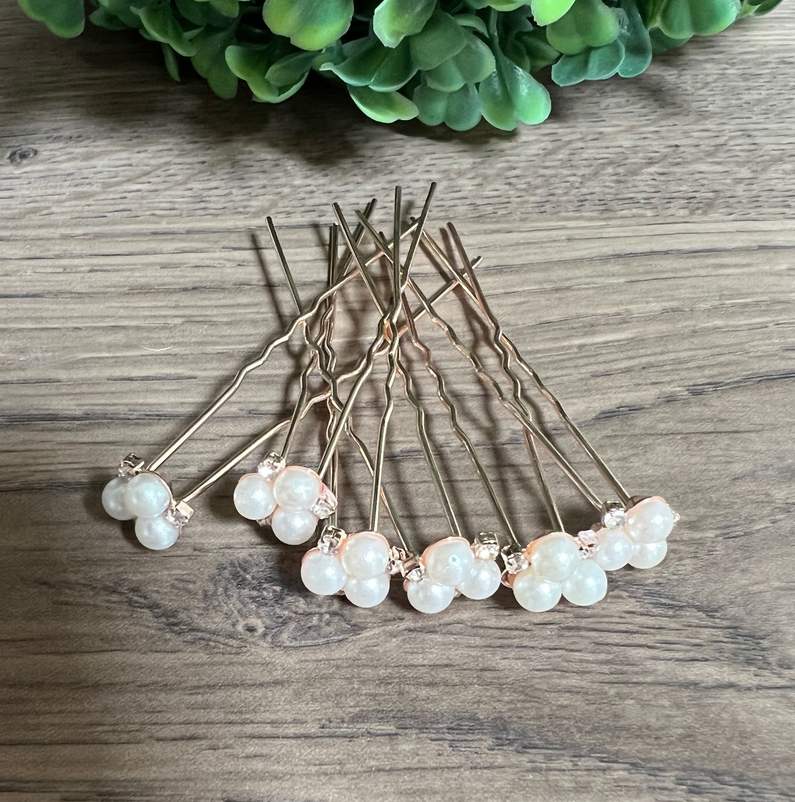 Pearl Bridal hair pins - Allison