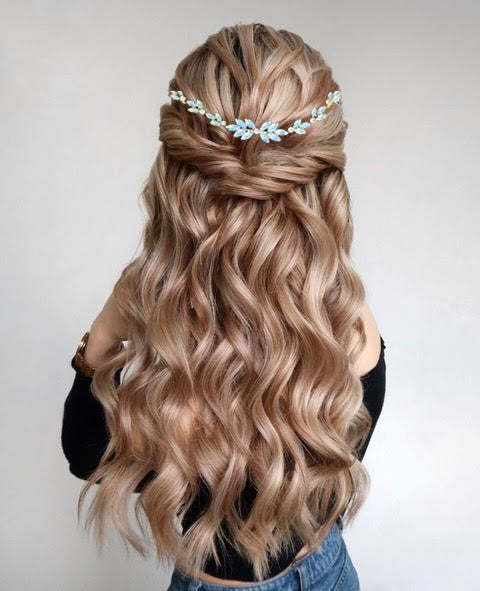 Denise - Bridal Crystal Hair Vine