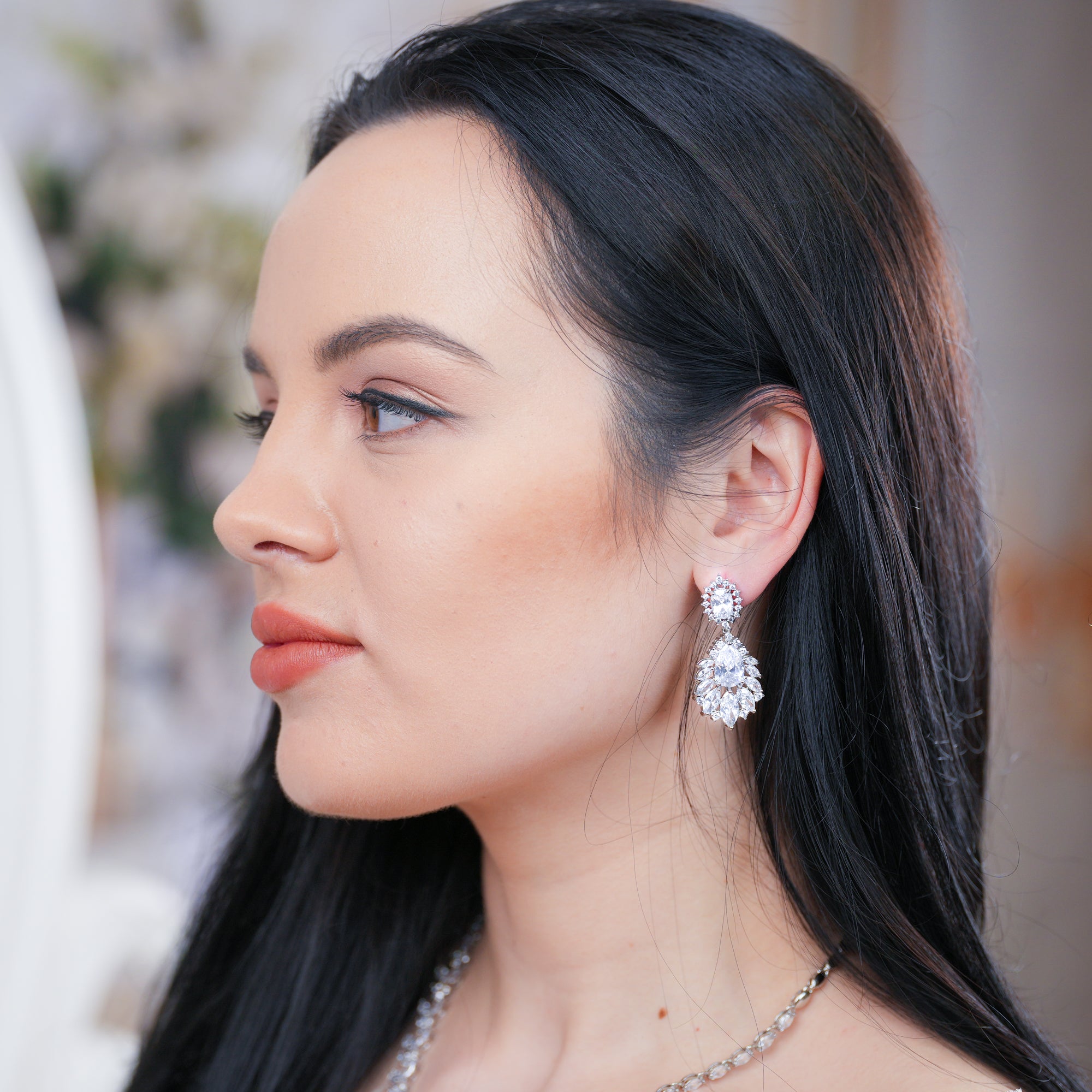 Stacy - Statement Bridal Earrings