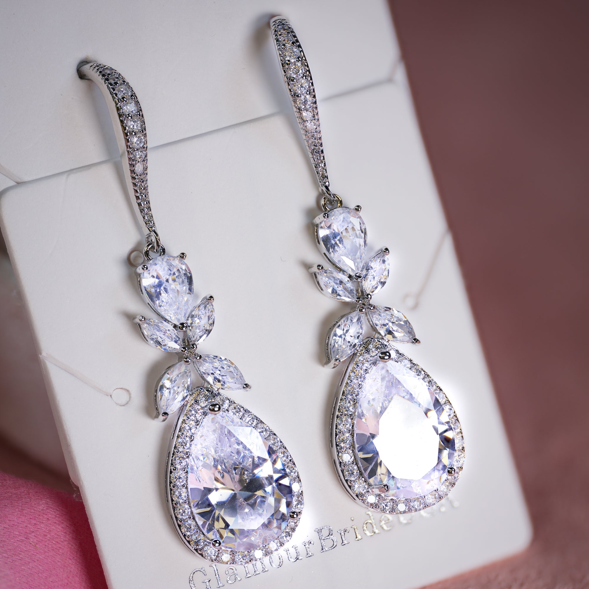 Statement Crystal Drop Earrings - Kristin