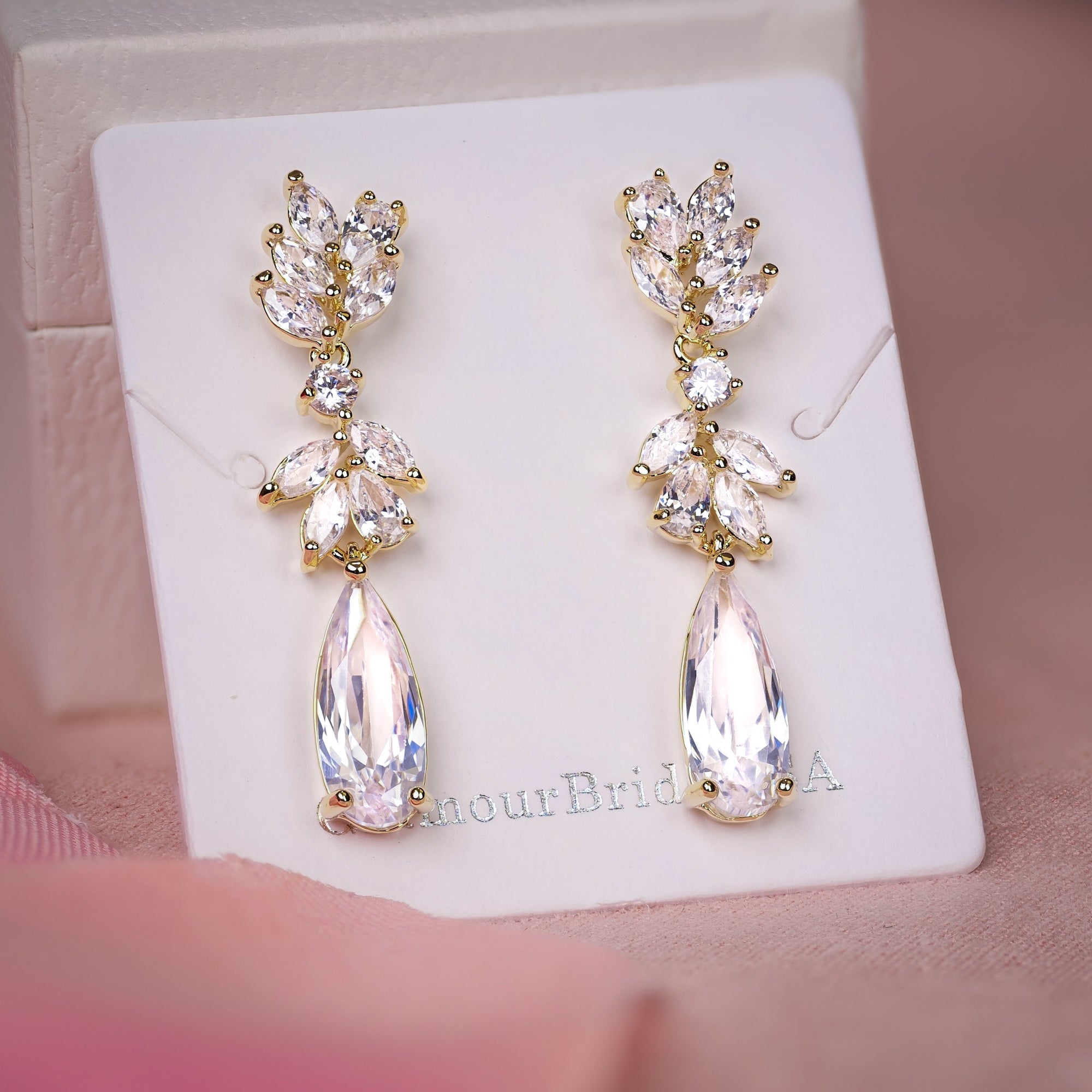 Stephanie - Crystal Bridal Earrings