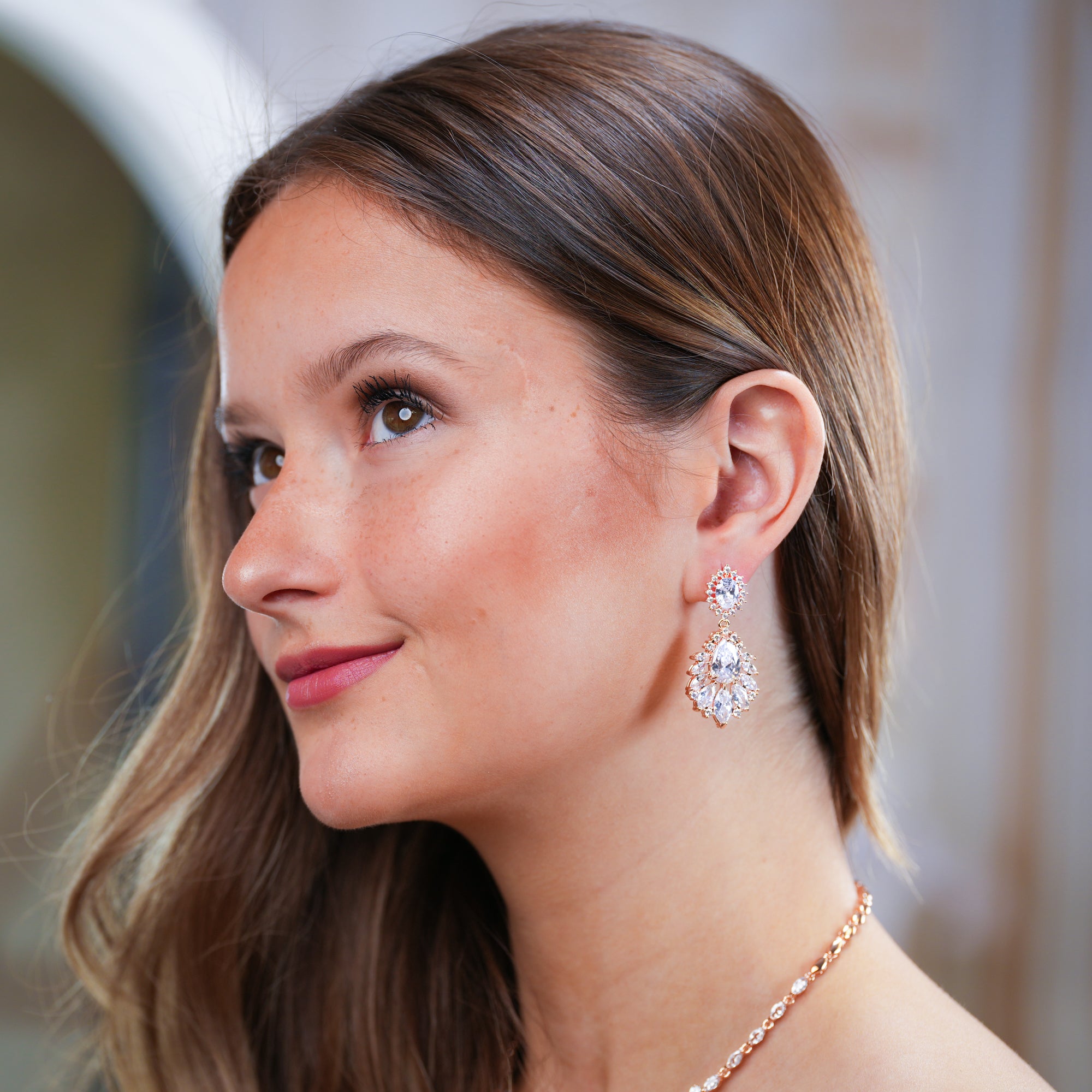 Stacy - Statement Bridal Earrings