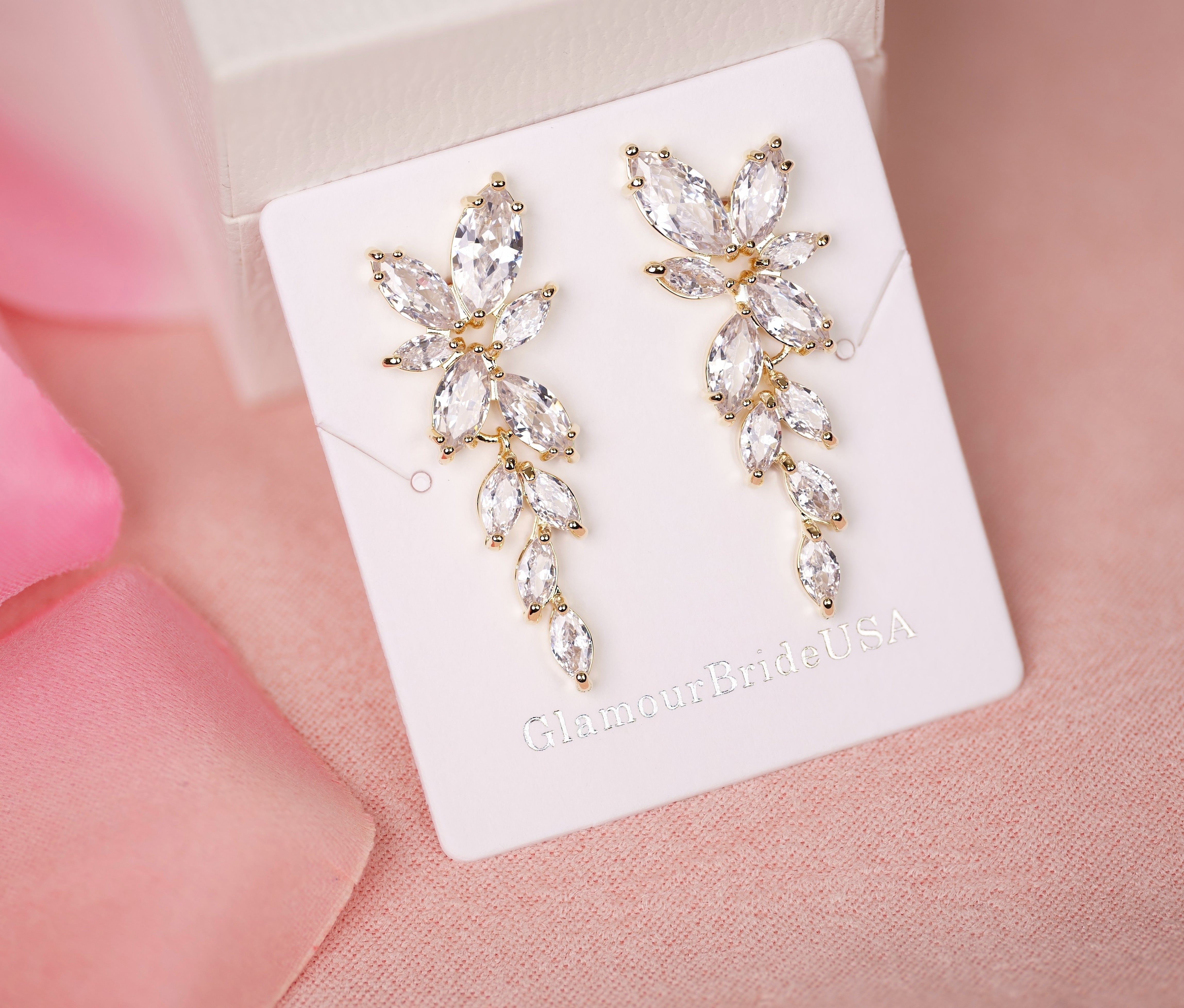 Sarah - Crystal Bridal Earrings