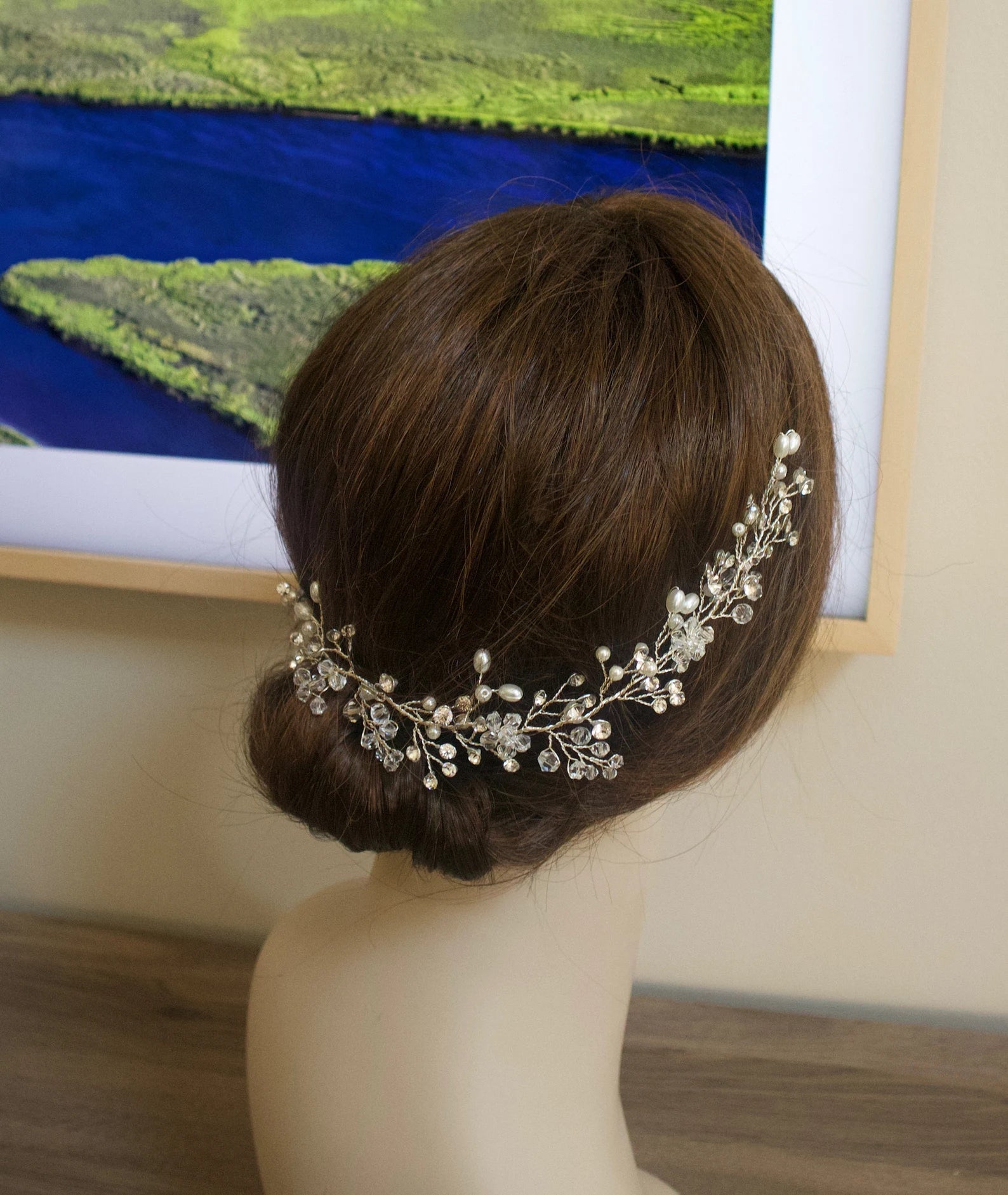 Renee - Bridal hair piece