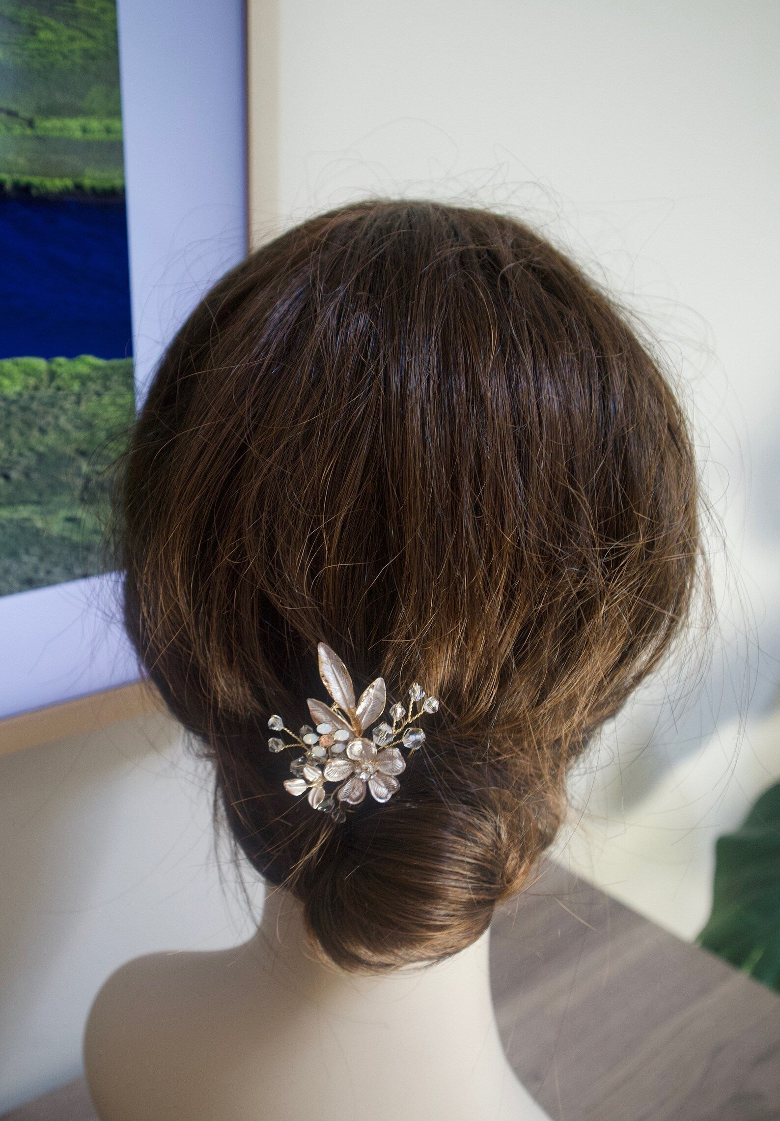 Floral Wedding hair pins - Tiffany