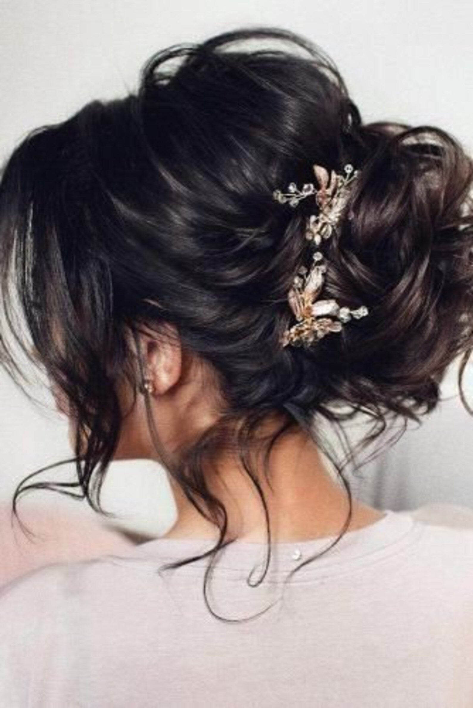 Floral Wedding hair pins - Tiffany