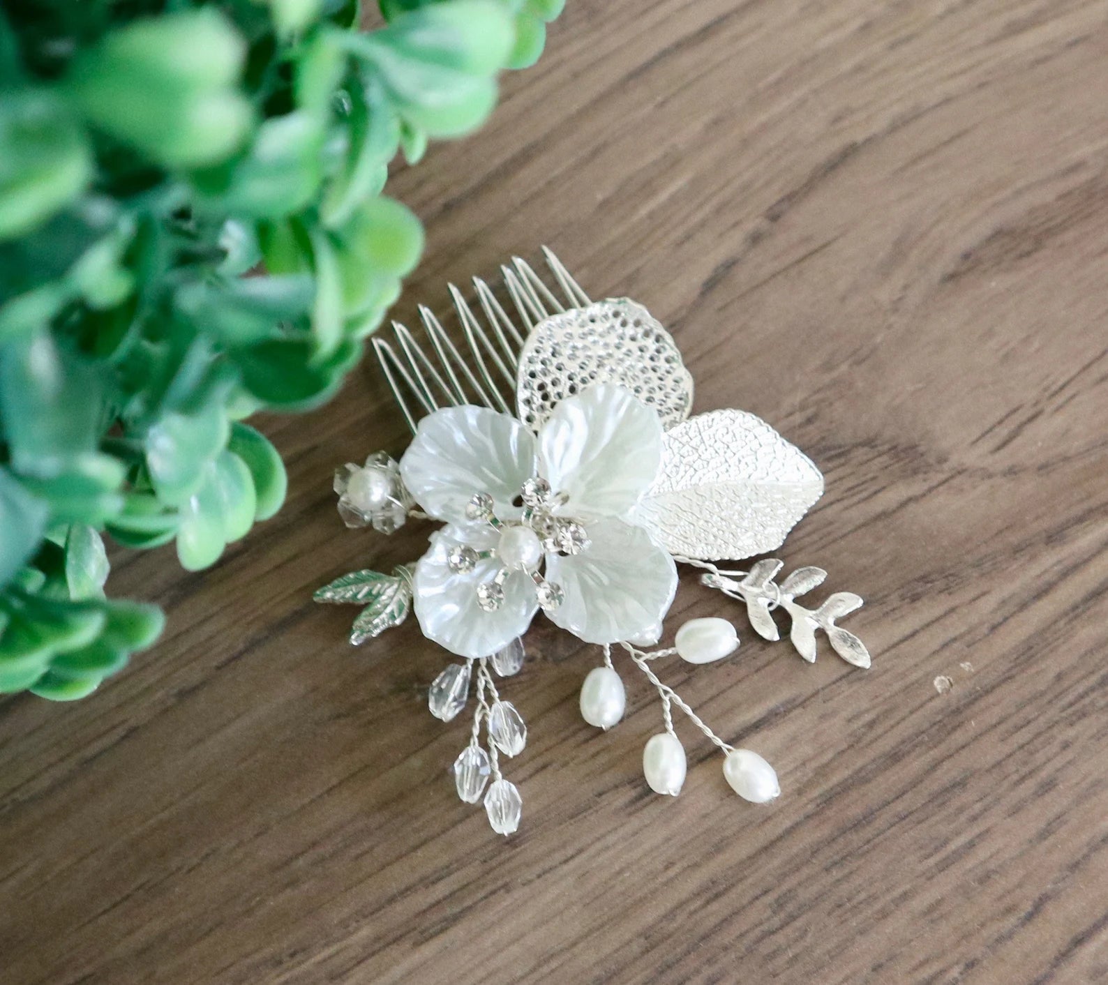 Bridal Hair Comb - Dominique