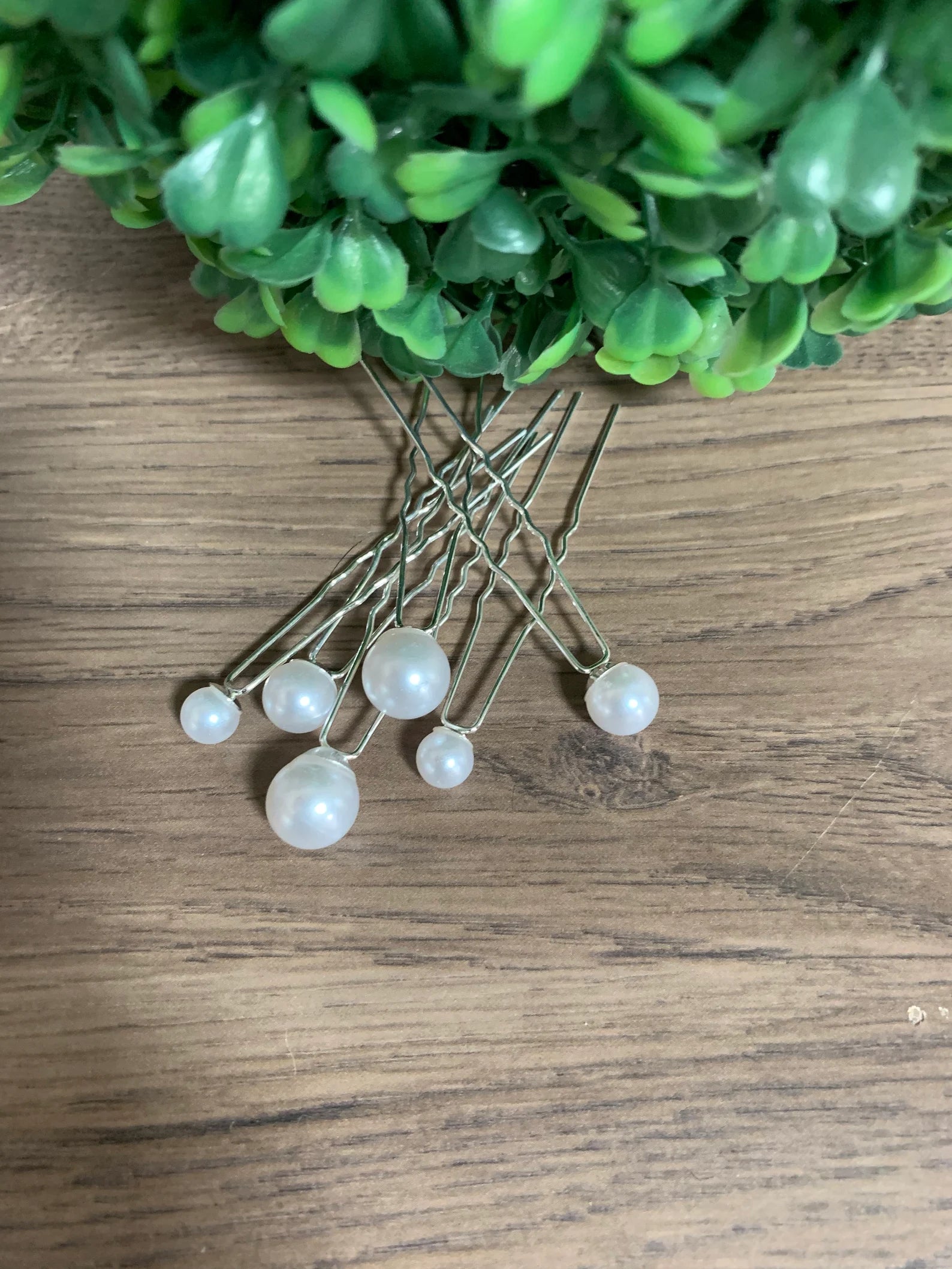 Pearl Wedding hair pins - Linda