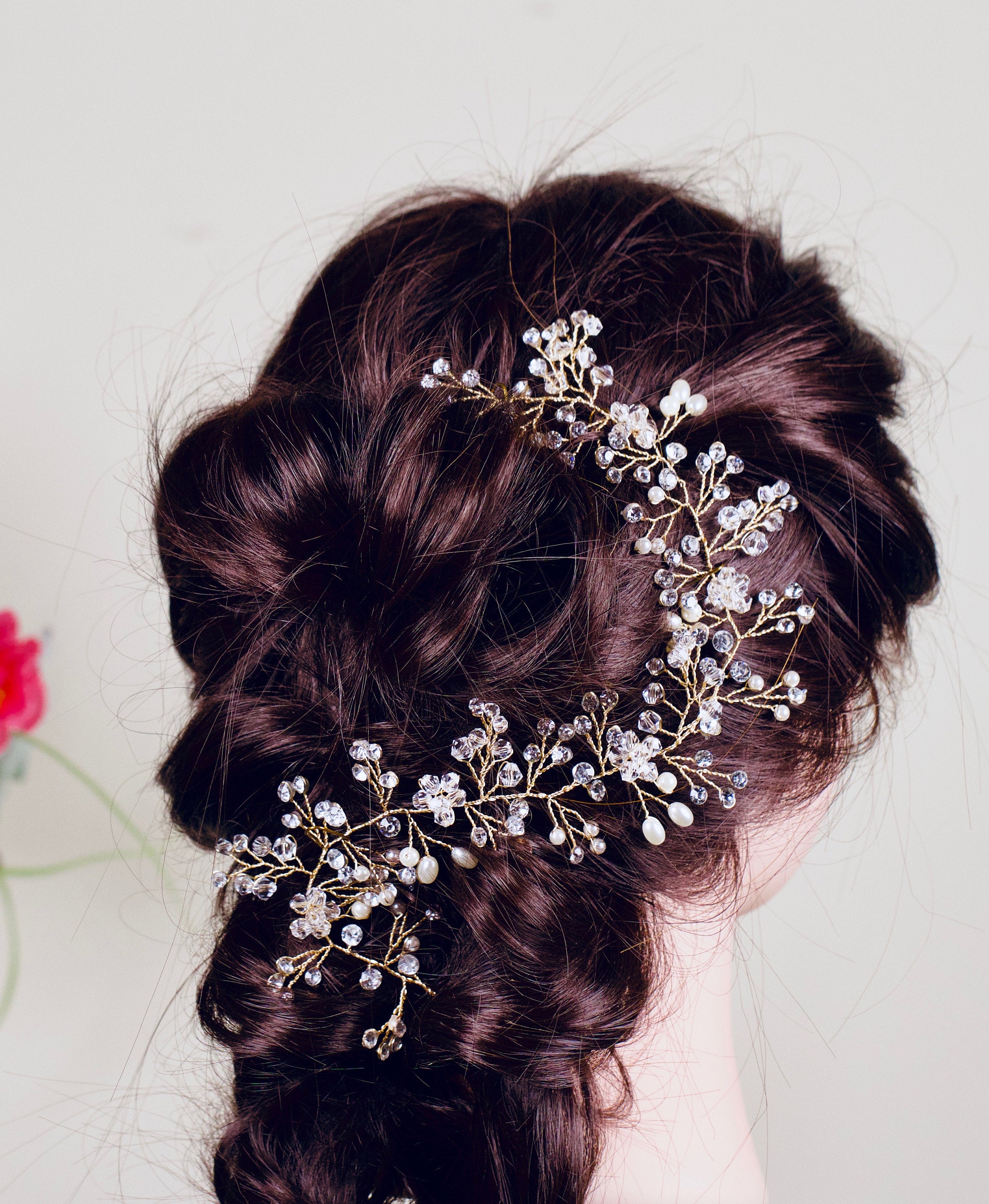 Wedding Hair Vine Bridal Hair Accessories Hair Vine Wedding Hair Accessories Crystals Bridal Head Piece  Hair Vine  Bridal Hair