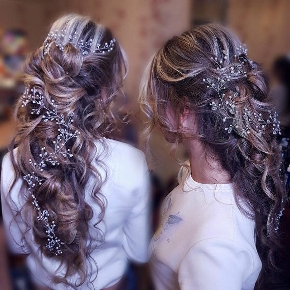 Bridal Hair Vine Wedding Hair Vine Bridal hair accessories Wedding Hair Accessories Pearl Crystals Bridal Hair Vine