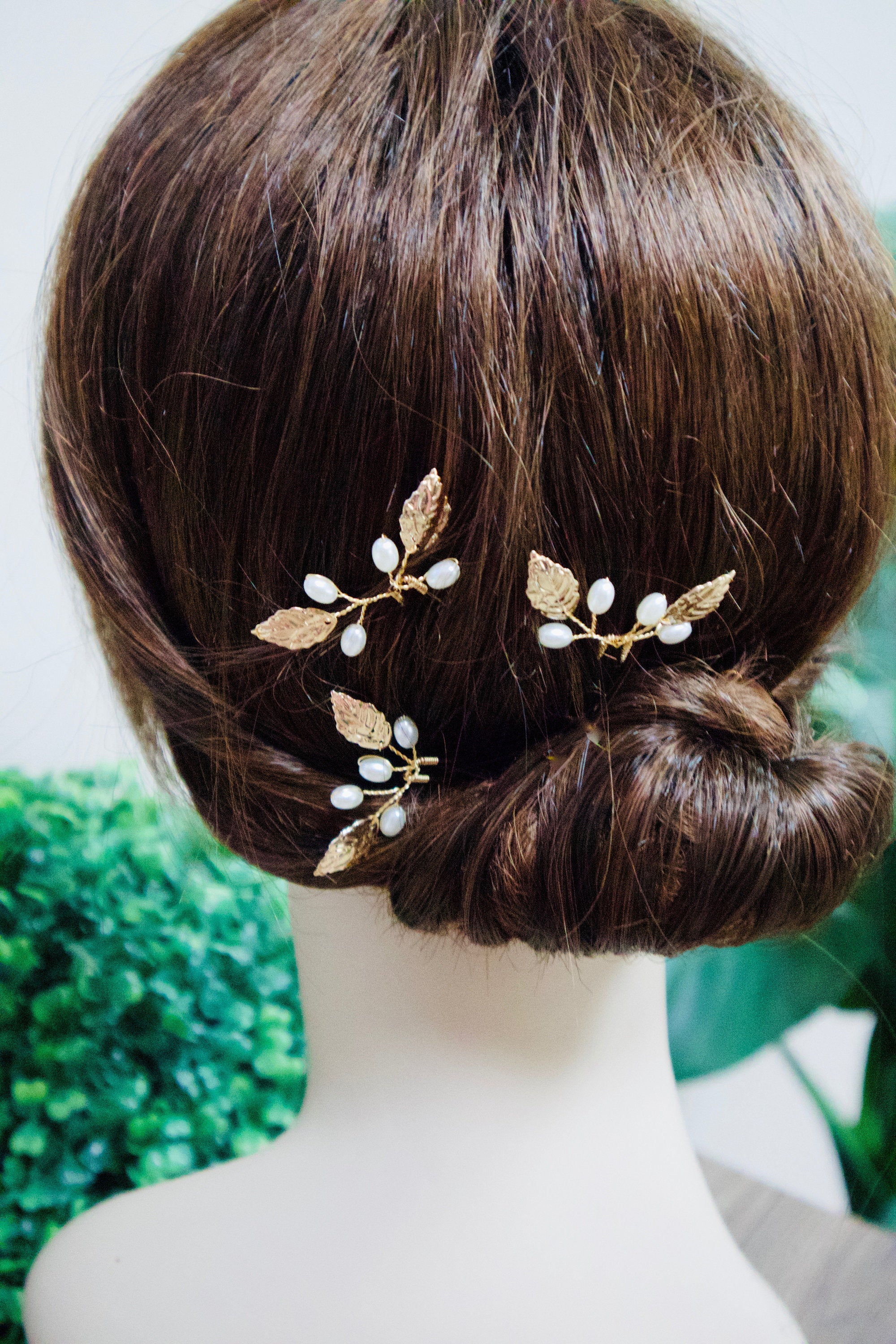 Bridal Hair pins Wedding Hair pins Wedding Hair Accessories Leaf Bridal Hair pins Wedding Hair pins Gold Leaf Bridesmaid Hair Pins