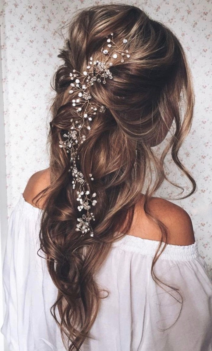 Bridal Hair Vine Wedding Hair vine Rose gold Bridal hair accessories Wedding Hair Accessories Bridal Hair piece Rose Gold