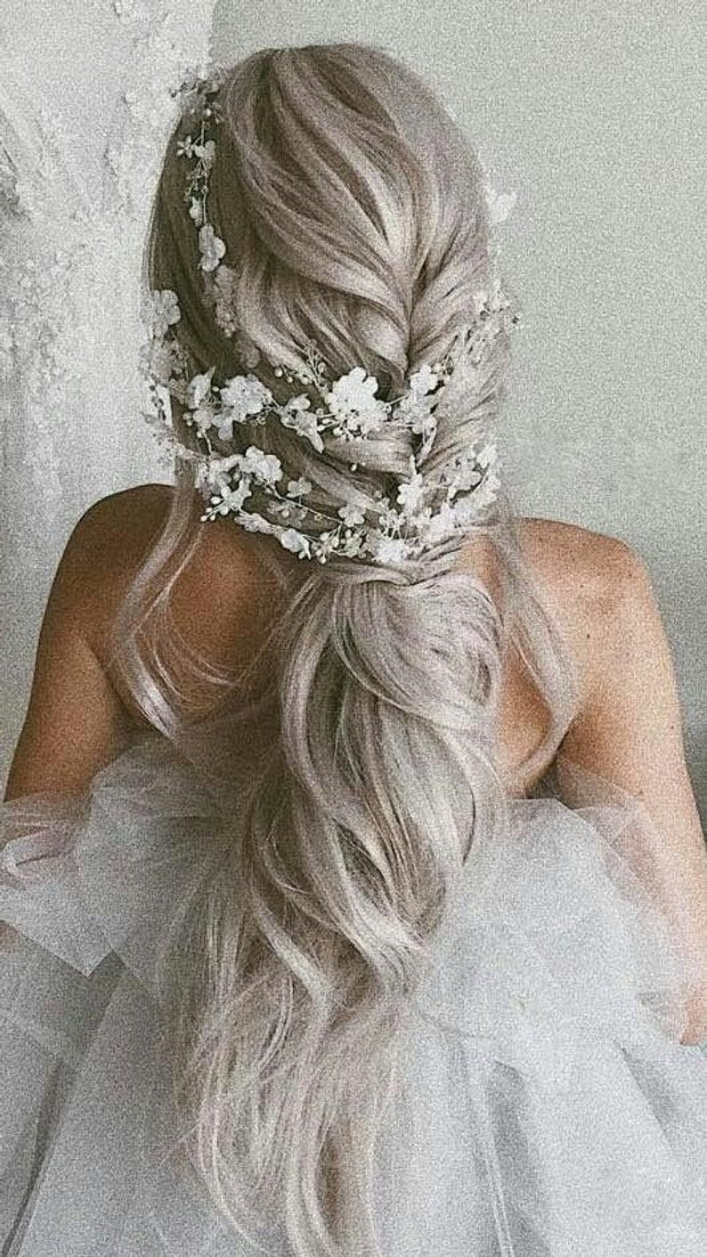 Tina - Long Bridal Hair Vine