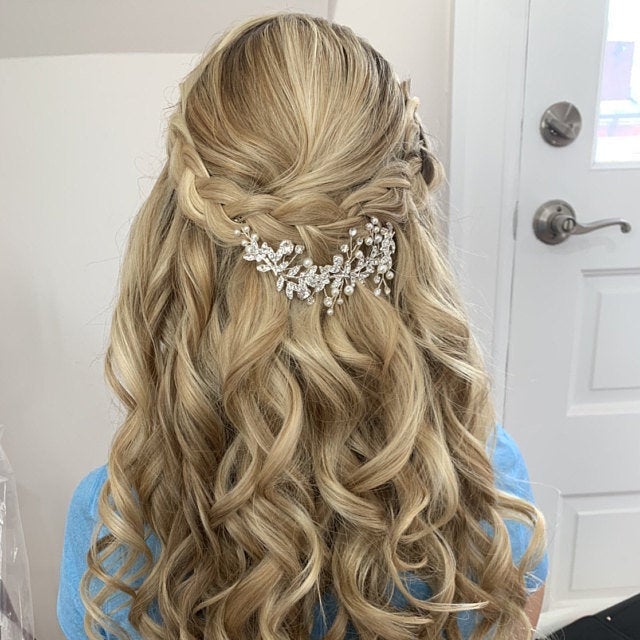 Bridal hair vine.