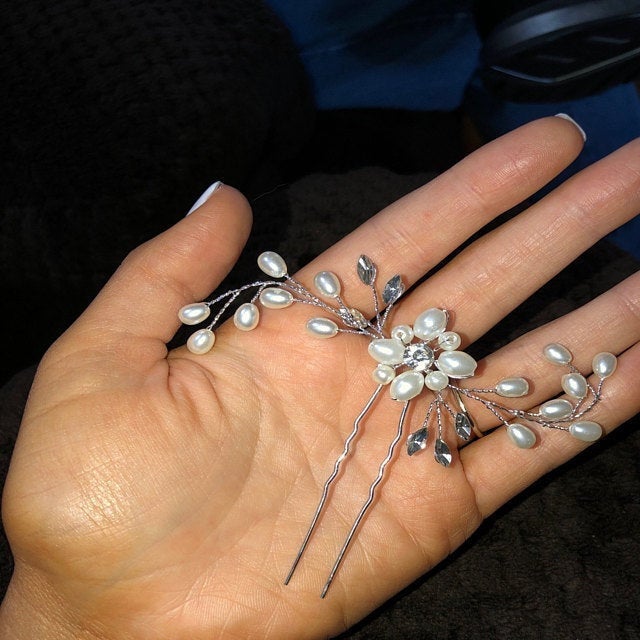 Bridal hair piece Wedding Hair Accessories Bridal  hair comb Wedding hair piece Bridal headpiece Wedding hair pins Bridal hair pins