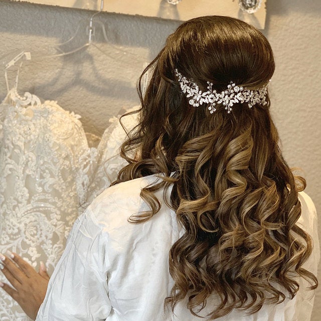 Bridal hair vine.