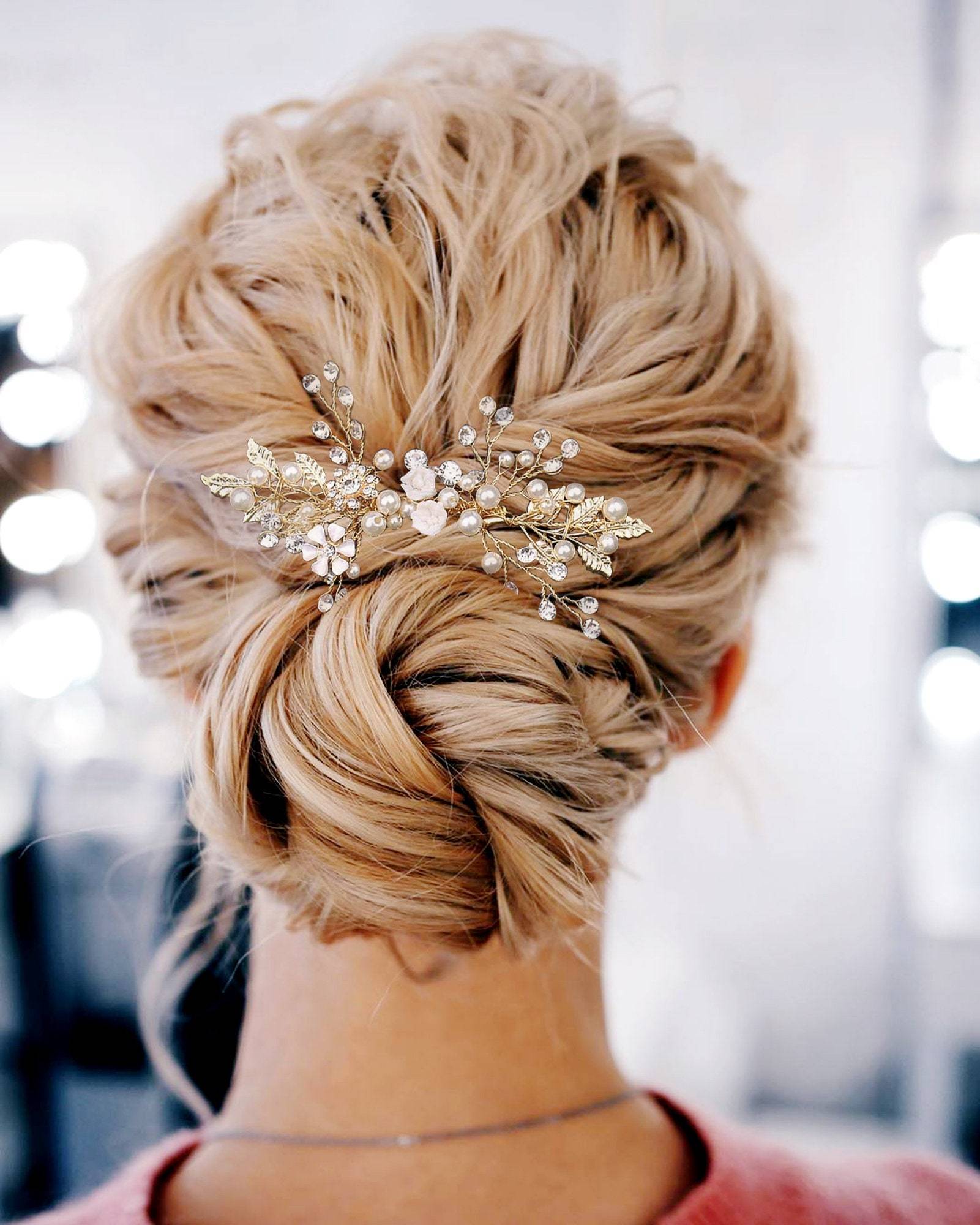 Bridal Hair comb-Deborah