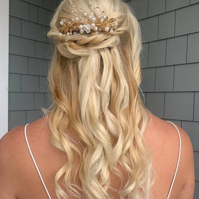 Bridal Hair comb-Deborah